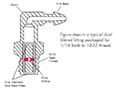 Dimensional Drawing for 0.090 Inch (in) Diameter Filtered Orifice Insert