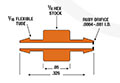 Dimensional Drawing for Brass Barb Fittings